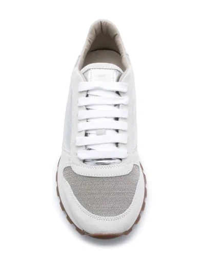 Shop Brunello Cucinelli Low-top Trainers In White