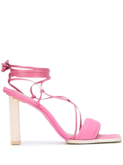 STRAPPY 110MM SQUARE-TOE SANDALS