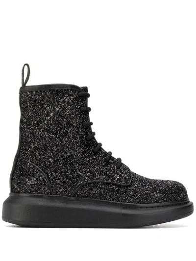 HYBRID GLITTER-EFFECT BOOTS