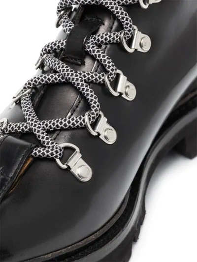 Shop Grenson Bridget Lace-up Ankle Boots In Black