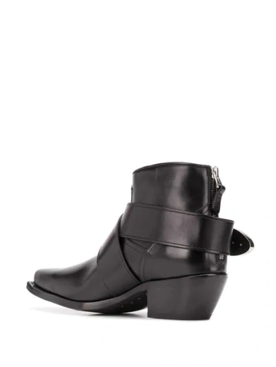 Shop R13 Low Heel Western-style Boots In Black