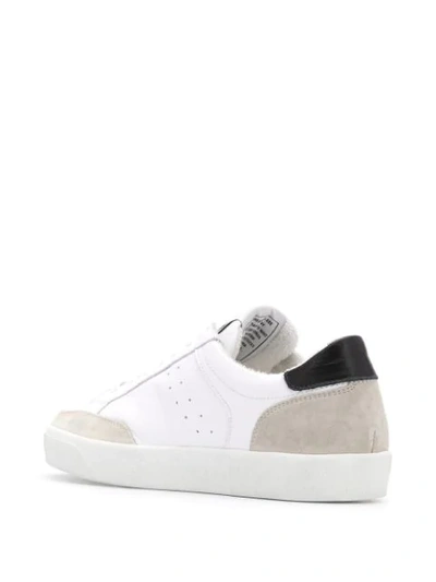 Shop Re/done Colour-block Low Top Sneakers In White