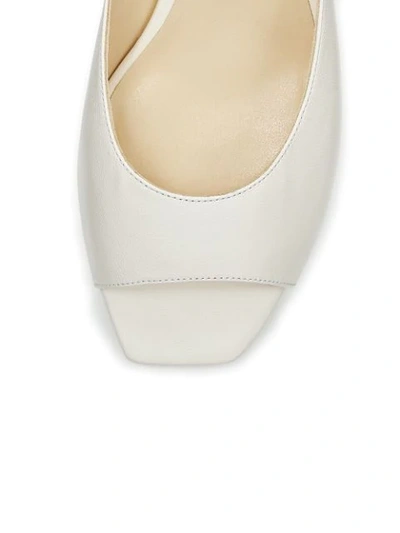 Shop Jimmy Choo Jynx Open-toe Mules 45mm In White