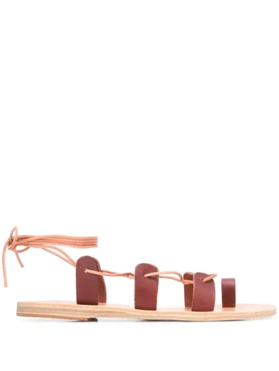 Shop Ancient Greek Sandals Alcyone Strappy Sandals In Neutrals