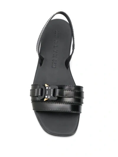 Shop Alyx Buckle Strap Sandals In Black