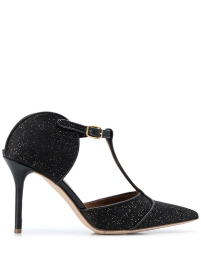 Shop Malone Souliers Glitter Detailed Pumps In Black