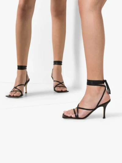 Shop A.w.a.k.e. Ophelia Self-tie Sandals In Black