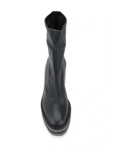 Shop Clergerie Bliss 110mm Wedge Boots In Black