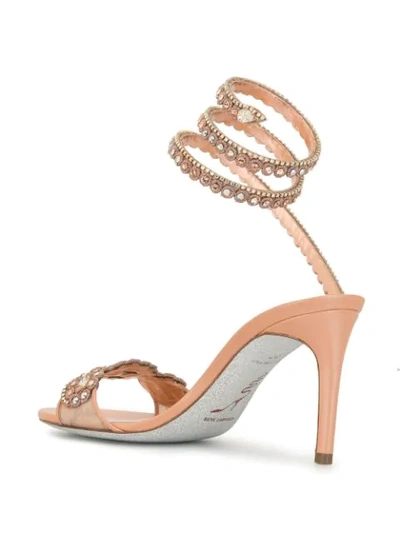 Shop René Caovilla Cleo Open-toe Sandals In Pink