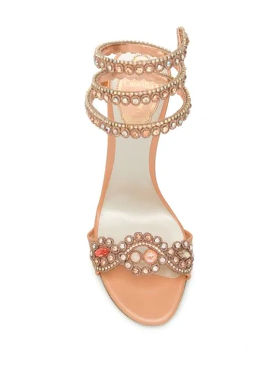 Shop René Caovilla Cleo Open-toe Sandals In Pink