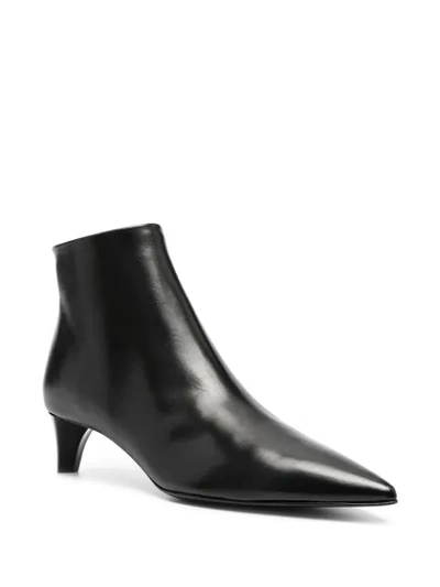 Shop Jil Sander Tapered-heel Ankle Boots In Black