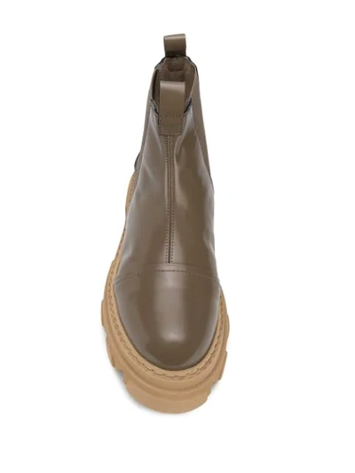 Shop Greymer Bulky Sole Ankle Boots In Brown
