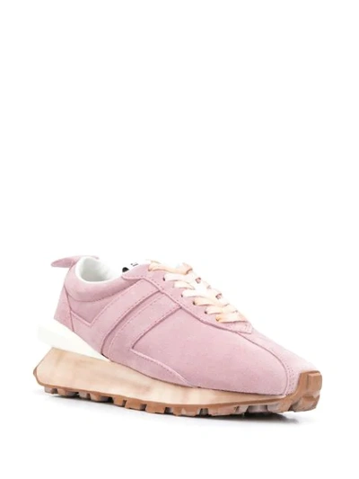 Shop Lanvin Bumper Low-top Sneakers In Pink