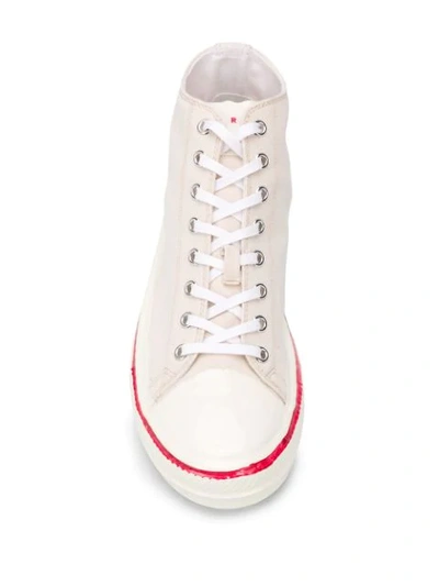 Shop Marni High-top Sneakers In Neutrals