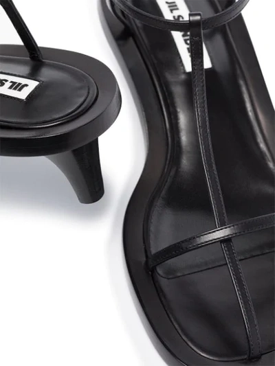 Shop Jil Sander 45mm T-bar Sandals In Black