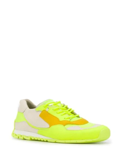 Shop Camper Colour Block Sneakers In Yellow