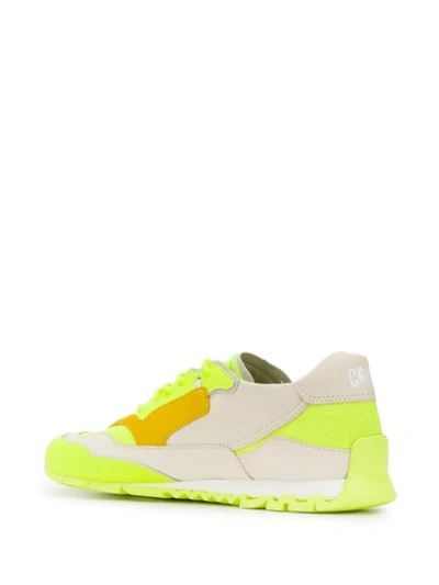 Shop Camper Colour Block Sneakers In Yellow