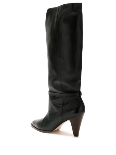 Shop Nk Leather Bia Boots In Black