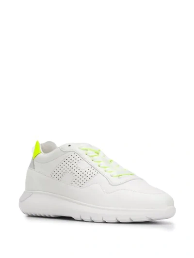 Shop Hogan Interactive³ Chunky Sole Sneakers In White