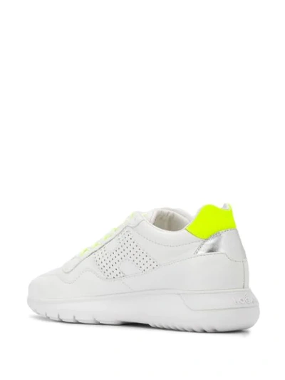 Shop Hogan Interactive³ Chunky Sole Sneakers In White