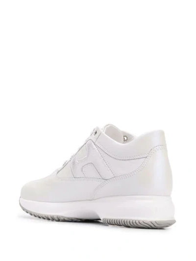 Shop Hogan Interactive Mid-top Sneakers In White