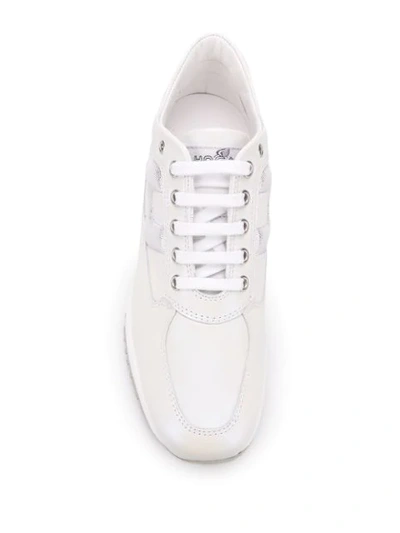 Shop Hogan Interactive Mid-top Sneakers In White