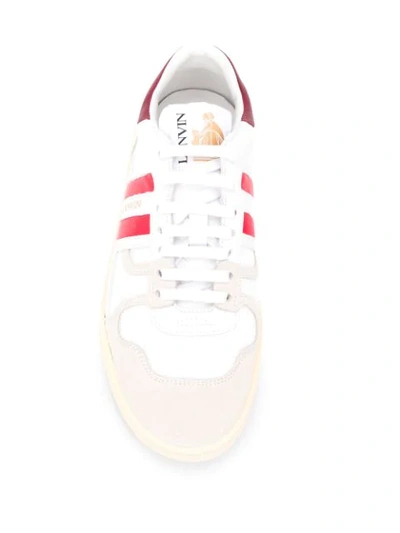 Shop Lanvin Clay Low-top Sneakers In White