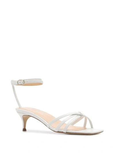 Shop By Far Kaia 60mm Sandals In White