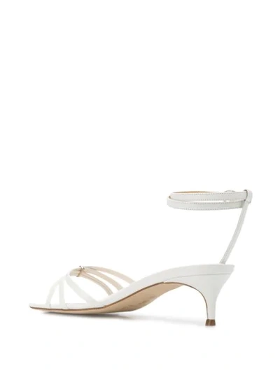 Shop By Far Kaia 60mm Sandals In White