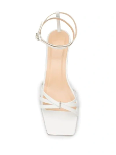 Shop By Far Kaia 60mm Sandals In White