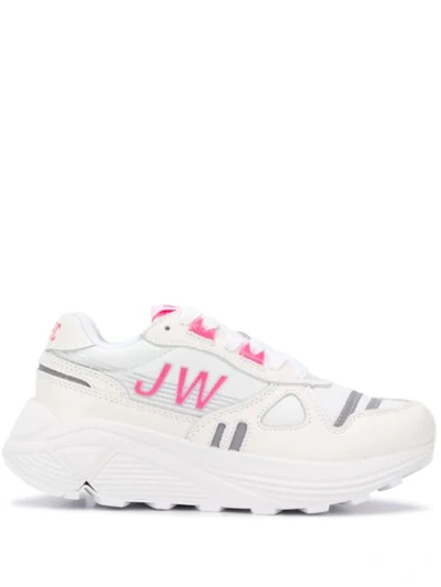 Shop Junya Watanabe Jw Chunky Sole Sneakers In White