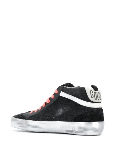 Shop Golden Goose Mid Star Sneakers In Black