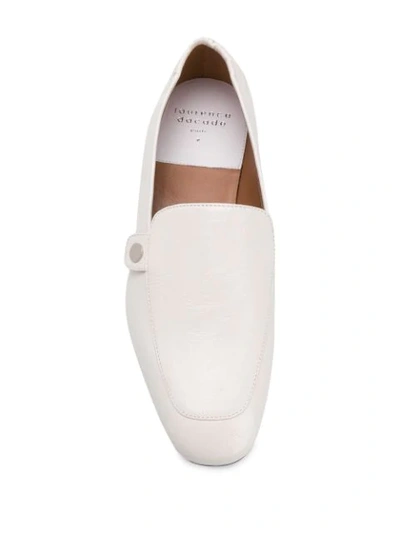 Shop Laurence Dacade Angela Low Heel Loafers In White