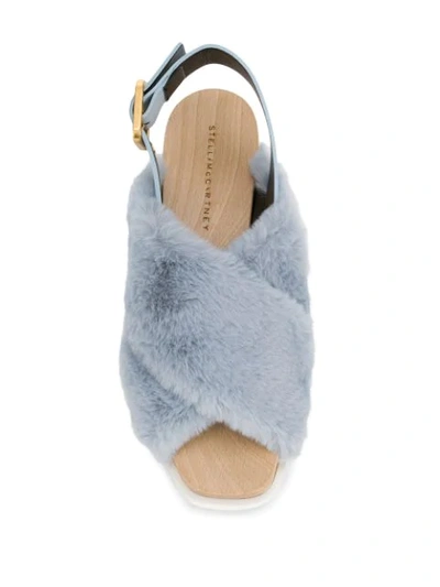Shop Stella Mccartney Elyse Sandals In Blue