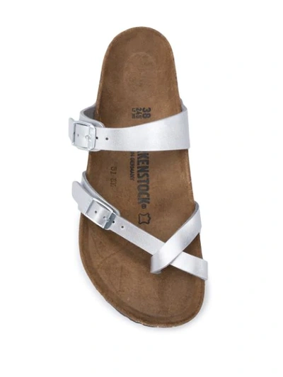 Shop Birkenstock Mayari Birko-flor Sandals In Silver