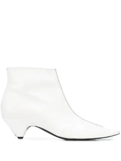 Shop Stella Mccartney Ariane Ankle Boots In White
