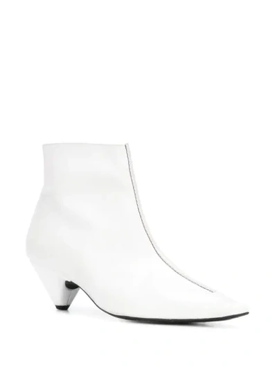 Shop Stella Mccartney Ariane Ankle Boots In White