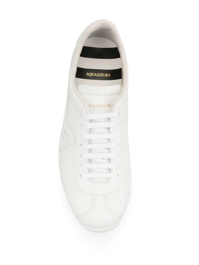 Shop Aquazzura The A Low-top Sneakers In White