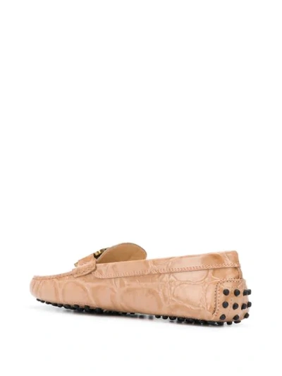 Shop Tod's Kate Gommino Loafers In Pink