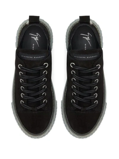 Shop Giuseppe Zanotti Blabber Low-top Sneakers In Black