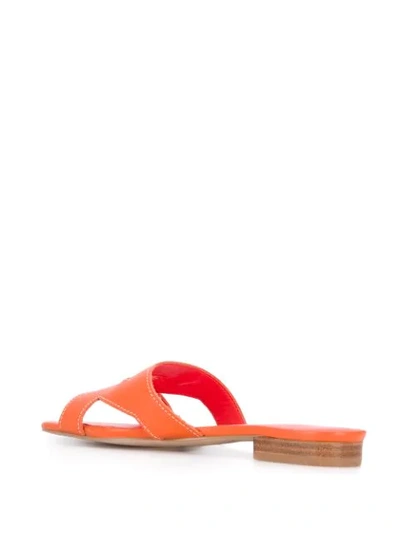 Shop Kurt Geiger Odina Cutout Sandals In Orange