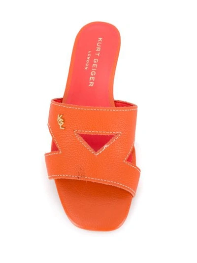 Shop Kurt Geiger Odina Cutout Sandals In Orange