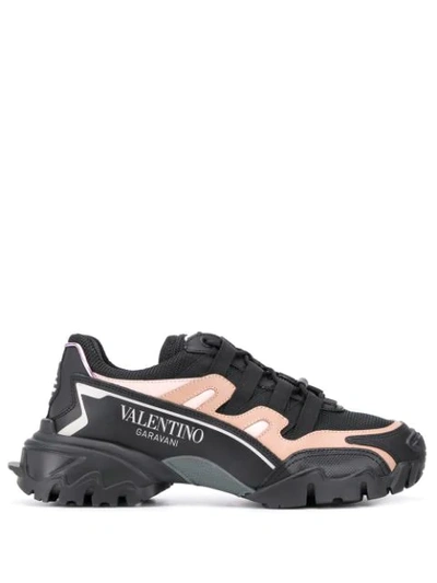 Shop Valentino Climbers Sneakers In Black