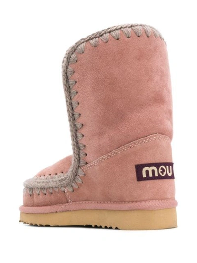 Shop Mou Eskimo 24 Ankle Boots In Pink
