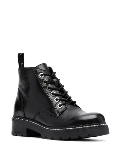 Carvela Trinket Leather Ankle Boots In Black