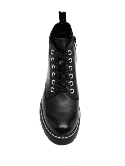Carvela Trinket Leather Ankle Boots In Black