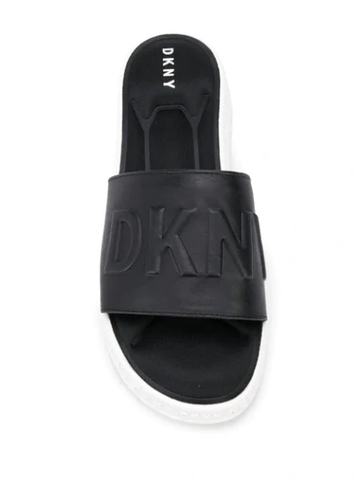 Shop Dkny Mara Sandals In Black