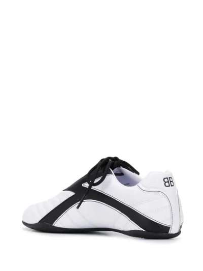 Shop Balenciaga Zen Sneakers In White