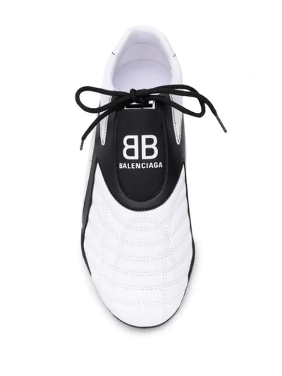 Shop Balenciaga Zen Sneakers In White