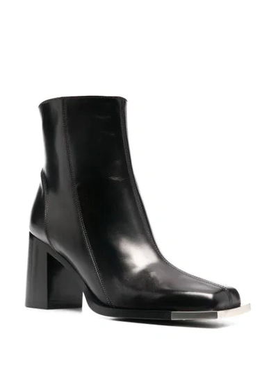 Shop Peter Do Block Heel Ankle Boots In Black